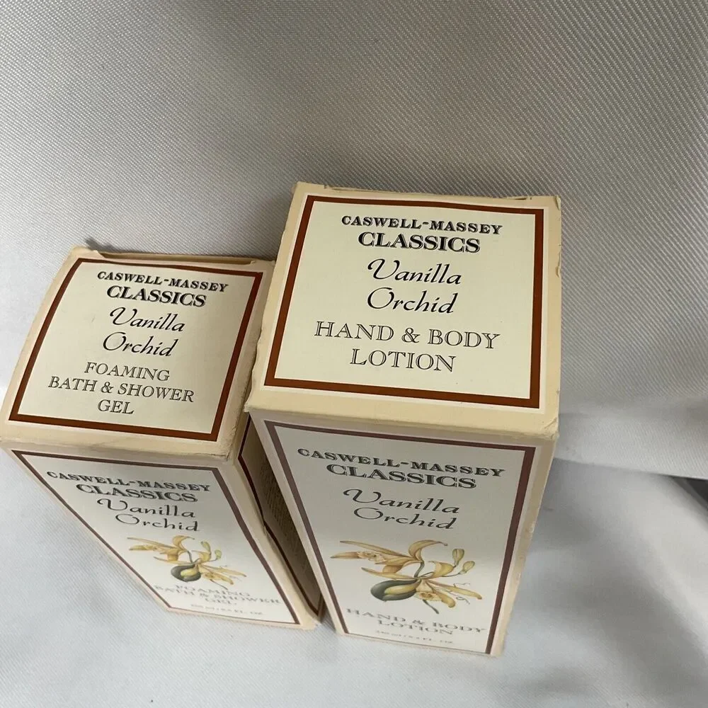 Caswell Massey Vanilla Orchid Lotion‎ And Shower Gel 8.5 Oz 8.2 Oz Discontinued